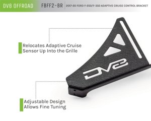 Ford F-250 Cruise Control Brackets - DV8 Offroad - Adaptive Relocation - `17-`20